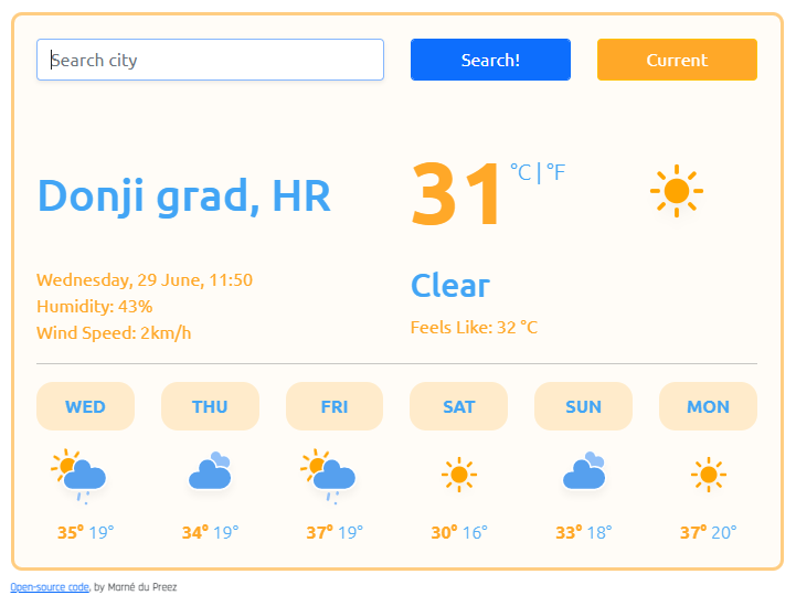 Weather Project preview